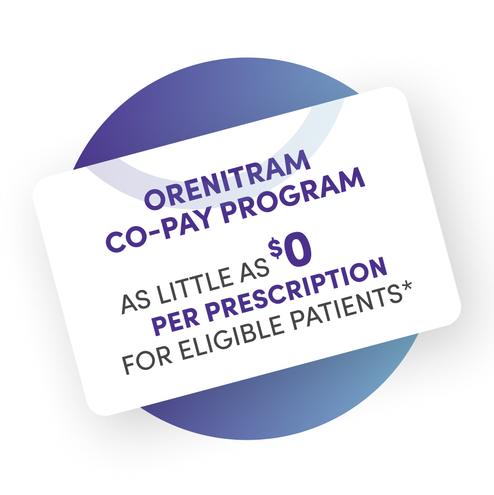 Co-pay program- as little as $0 for eligible patients